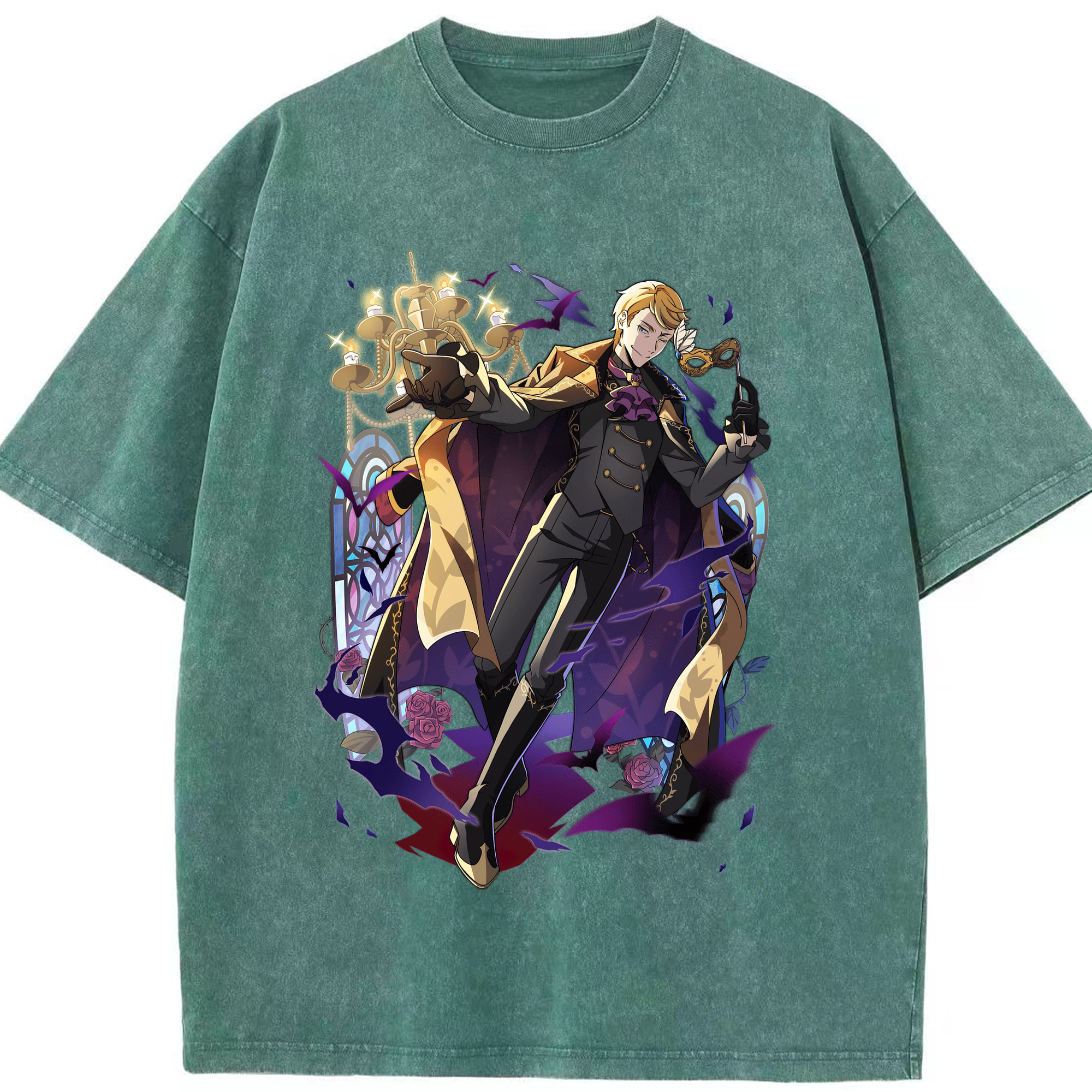 （画像用） 文豪ストレイドッグス Bungo Stray Dogs 綿100% ヴィンテージ風 半袖Tシャツ（フロントプリント）